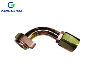 90 Degree Flat-Heat Self-Lock Low Pressure Bus AC Fittings for Manuli Replacement - Kingclima 